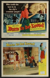 2b1393 BORN TO BE LOVED 8 LCs 1959 innocent teen seduced, who could she turn to in the city's jungle?