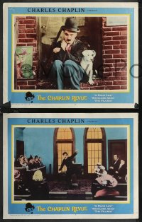 2b1441 CHAPLIN REVUE 5 LCs 1959 Charlie in A Dog's Life, Shoulder Arms, The Pilgrim and more!