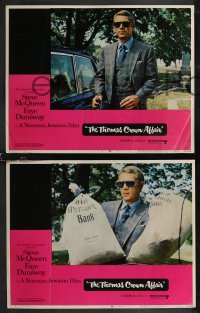 2b1437 THOMAS CROWN AFFAIR 6 LCs 1968 great images of Steve McQueen, money bags, polo!
