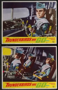 2b1425 THUNDERBIRDS ARE GO 7 LCs 1967 David Lane marionette puppets, cool sci-fi images!