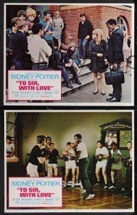 2b1426 TO SIR, WITH LOVE 7 LCs 1967 Sidney Poitier's the teacher who had to tame turned-on teens!