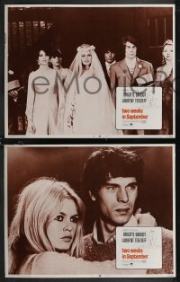 2b1464 TWO WEEKS IN SEPTEMBER 4 LCs 1967 A Coeur Joie, sexy Brigitte Bardot in love!