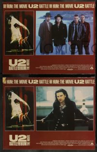 2b1419 U2 RATTLE & HUM 8 LCs 1988 Irish rockers Bono, The Edge, Larry Mullen Jr & Adam Clayton!