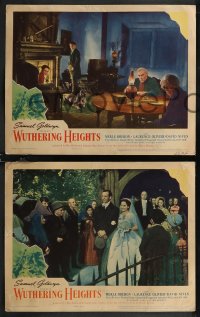 2b1467 WUTHERING HEIGHTS 4 LCs 1939 Laurence Olivier, Merle Oberon, David Niven, Flora Robson!