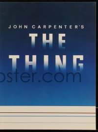2b0888 THING promo brochure 1982 John Carpenter, cool images of Kurt Russell, rare different style!