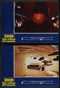 2b0610 2001: A SPACE ODYSSEY 8 Spanish LCs R1980s Stanley Kubrick, great different images, rare!