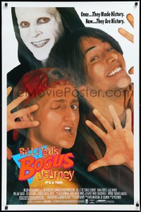 2c0849 BILL & TED'S BOGUS JOURNEY 1sh 1991 Keanu Reeves & Alex Winter, Grim Reaper, they're history!