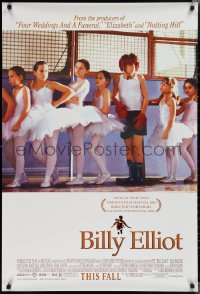 2c0851 BILLY ELLIOT advance DS 1sh 2000 Jamie Bell, Julie Walters, the boy just wants to dance!