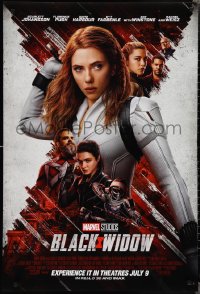 2c0863 BLACK WIDOW int'l advance DS 1sh 2021 Scarlet Johansson as Natasha Romanoff, Marvel superhero!