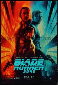 2c0866 BLADE RUNNER 2049 teaser DS 1sh 2017 great montage image with Harrison Ford & Ryan Gosling!