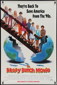 2c0879 BRADY BUNCH MOVIE advance 1sh 1995 Betty Thomas directed, Long & Gary Cole as Mike & Carol!