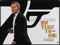 2c0312 NO TIME TO DIE teaser DS British quad 2021 Craig as James Bond 007 with gun, November!