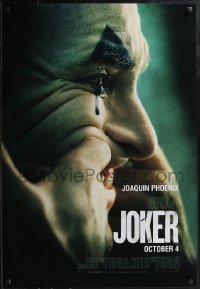 2c0227 JOKER teaser Canadian 1sh 2019 Joaquin Phoenix as the infamous DC Comics Batman villain!