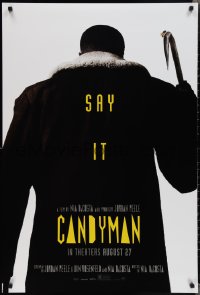 2c0892 CANDYMAN teaser DS 1sh 2021 Jordan Peele, Tony Todd in the title role, dare to say his name!