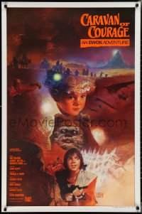2c0897 CARAVAN OF COURAGE int'l 1sh 1984 An Ewok Adventure, Star Wars, Kazuhiko Sano!
