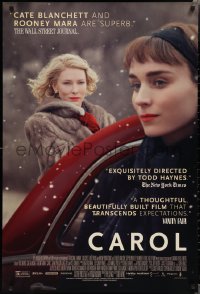 2c0898 CAROL DS 1sh 2015 Todd Haynes, great images of Academy nominees Cate Blanchett and Rooney Mara