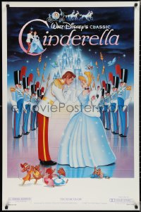 2c0903 CINDERELLA 1sh R1987 Walt Disney classic romantic musical fantasy cartoon!