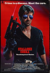 2c0907 COBRA 1sh 1986 crime is a disease and Sylvester Stallone is the cure, John Alvin art!