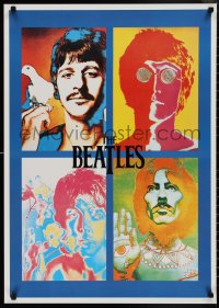 2c0170 BEATLES 24x34 English commercial poster 1960s psychedelic John, Paul, George & Ringo!