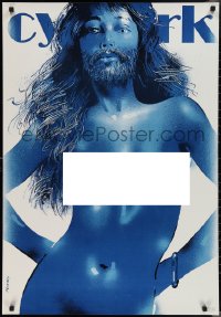 2c0178 CYRK 27x38 Polish commercial poster 1970 wild naked art of bearded woman by Waldemar Swierzy!