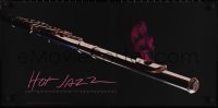 2c0183 HOT JAZZ 16x33 commercial poster 1983 great Ed Masterson art of a smoking flute!