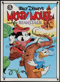 2c0186 MICKEY MOUSE & THE BEANSTALK 24x33 commercial poster 1986 great art of Disney's famous character!