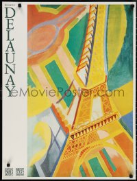 2c0188 MUSEE D'ART MODERNE DE PARIS 24x32 French commercial poster 1986 Delauney's Eiffel Tower!