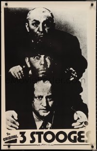 2c0205 THREE STOOGES 24x37 commercial poster 1970s great image of Moe, Larry & Curly!
