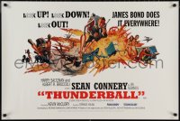 2c0208 THUNDERBALL #528/5000 24x36 commercial poster 1995 art of Connery as Bond by McGinnis!