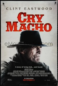 2c0923 CRY MACHO advance DS 1sh 2021 Clint Eastwood, a story of being lost... and found!