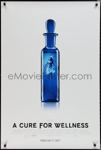2c0925 CURE FOR WELLNESS advance DS 1sh 2017 image of Mia Goth floating in blue vial!