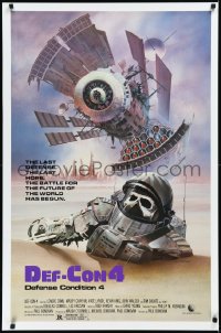 2c0941 DEF-CON 4 1sh 1984 Canadian sci-fi, really cool post-apocalyptic artwork by Rudy Obrero!