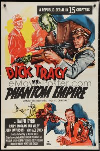 2c0945 DICK TRACY VS. CRIME INC. 1sh R1952 Ralph Byrd detective serial, The Phantom Empire!