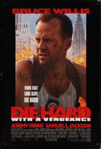 2c0946 DIE HARD WITH A VENGEANCE style B DS 1sh 1995 Bruce Willis, Jeremy Irons, Samuel L. Jackson