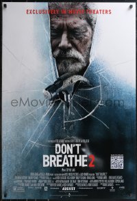 2c0951 DON'T BREATHE 2 advance DS 1sh 2021 Stephen Lang breaking through glass with hammer, sequel!