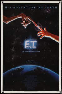 2c0957 E.T. THE EXTRA TERRESTRIAL studio style 1sh 1982 Steven Spielberg classic, John Alvin art!