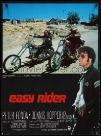 2c0381 EASY RIDER French 16x21 R1980s Fonda, motorcycle biker classic directed by Dennis Hopper