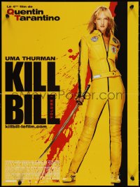 2c0382 KILL BILL: VOL. 1 French 16x21 2003 Quentin Tarantino directed, cool bloody design!