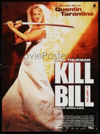2c0383 KILL BILL: VOL. 2 French 16x21 2004 sexy Uma Thurman with katana, Quentin Tarantino!