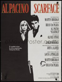2c0386 SCARFACE French 15x20 1984 Al Pacino as Tony Montana, Michelle Pfeiffer, Brian De Palma!