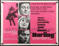 2c0636 DARLING 1/2sh 1965 Julie Christie, Laurence Harvey, Dirk Bogarde, John Schlesinger