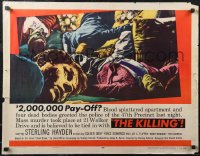 2c0646 KILLING 1/2sh 1956 Stanley Kubrick & Jim Thompson, classic dead bodies close up image!