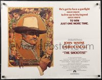 2c0654 SHOOTIST 1/2sh 1976 best Richard Amsel artwork of aging gunfighter John Wayne & cast!