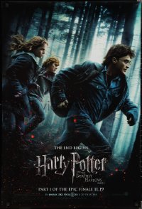 2c1039 HARRY POTTER & THE DEATHLY HALLOWS PART 1 teaser DS 1sh 2010 Radcliffe, Grint & Watson!