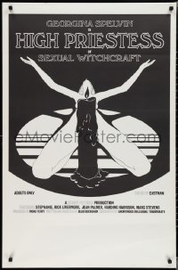 2c1055 HIGH PRIESTESS OF SEXUAL WITCHCRAFT 1sh 1973 Georgina Spelvin, sexy art of woman w/candle!