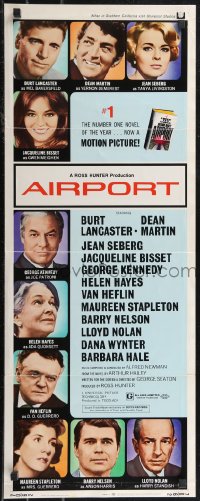 2c0660 AIRPORT insert 1970 Burt Lancaster, Dean Martin, Jacqueline Bisset, Jean Seberg & more!
