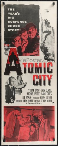 2c0665 ATOMIC CITY insert 1952 Cold War nuclear scientist Gene Barry in big suspense shock story!
