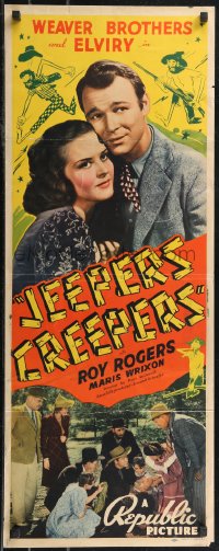 2c0718 JEEPERS CREEPERS insert 1939 young Roy Rogers with Billy Lee & Weaver Brothers!
