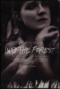 2c1091 INTO THE FOREST DS 1sh 2015 Ellen Page, Evan Rachel Wood, hope is power, novel by Jean Hegland