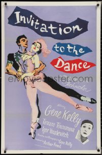 2c1094 INVITATION TO THE DANCE 1sh 1956 great art of Gene Kelly dancing with Tamara Toumanova!
